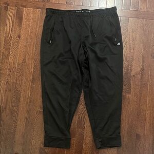 Eddie Bauer Black Men's Athletic Joggers with Zipper Pockets